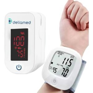 Oximetro Branco + Aparelho De Medir Pressão Pulso Digital