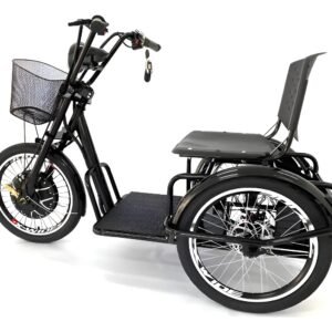 Triciclo Elétrico Duos Fox 800w Freio-disco E Ré Preto Duos