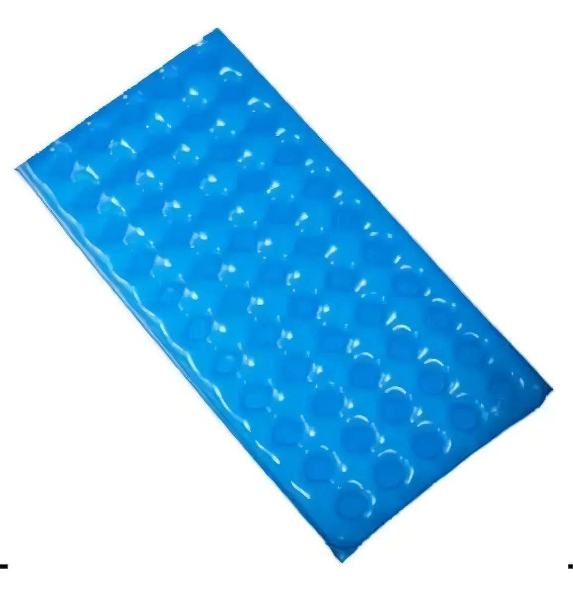 Colchão Caixa De Ovo D´agua Fechado S/ Cabeceira Anti-escara Cor Azul - Imagem 4