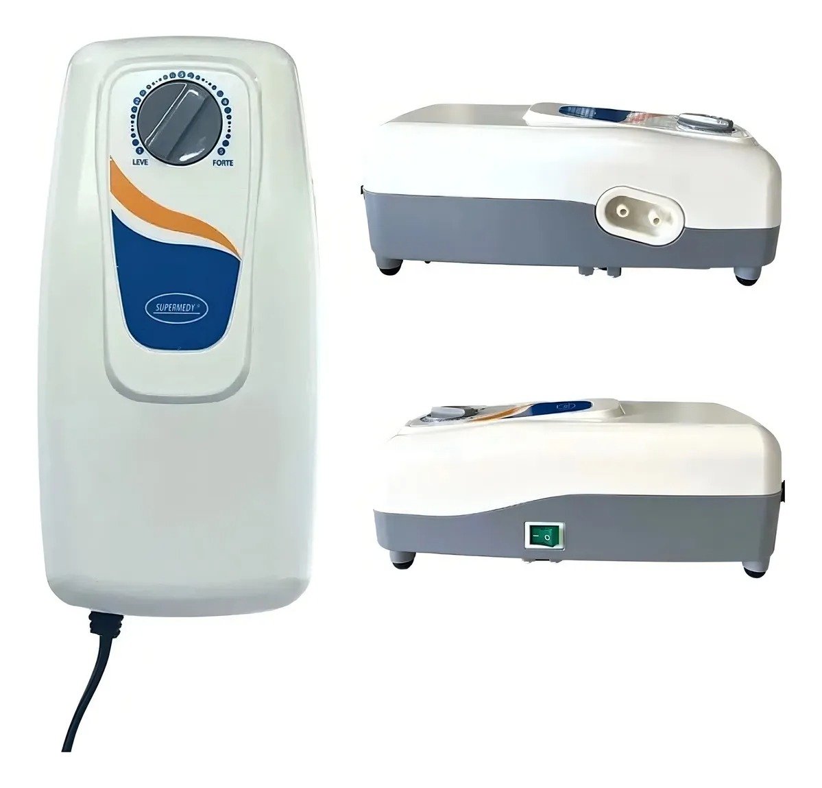 Colchão Pneumático Prevenção De Escaras Compressor Supermedy Cor Bege Voltagem da bomba de ar 220V - Imagem 2